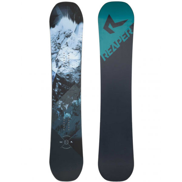 Modro-šedý snowboard bez vázání Reaper - délka 158 cm