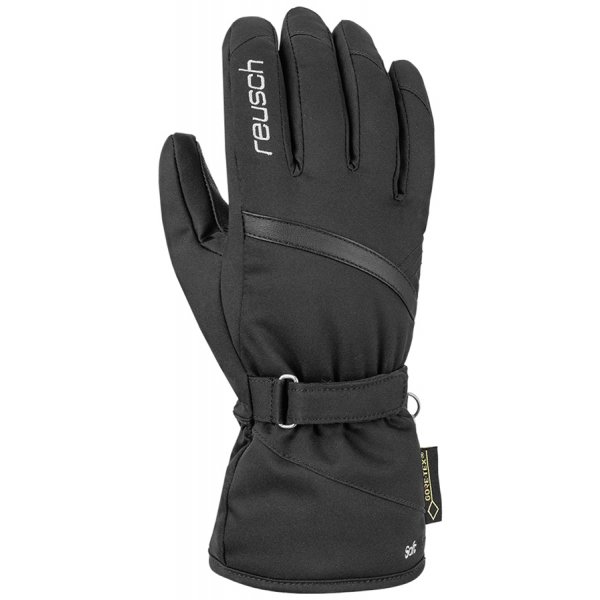 Černé dámské lyžařské rukavice Reusch - velikost 6