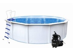 Nadzemní kruhový bazénový set s pískovou filtrací Steinbach - průměr 360 cm a výška 120 cm