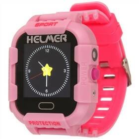 Růžové dětské chytré hodinky LK 708, Helmer