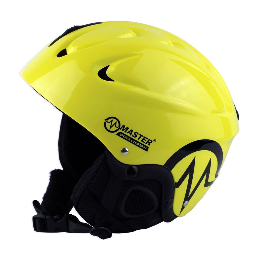 Žlutá lyžařská helma Master