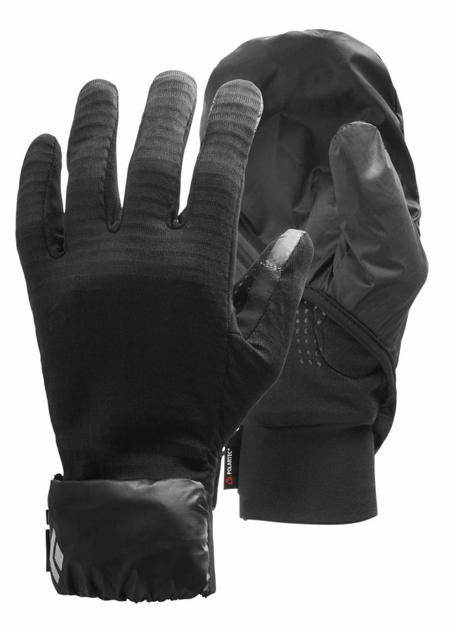Černé dámské zimní rukavice Black Diamond - velikost S