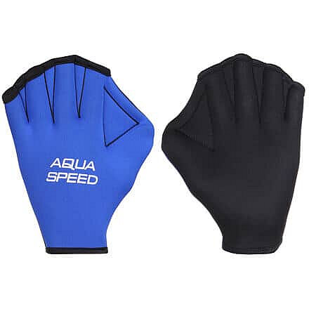 Modré plavecké rukavice Paddle Neo, Aqua-Speed