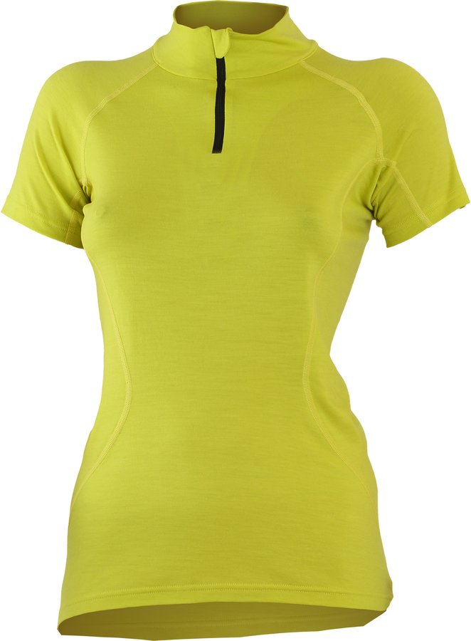 Žluté dámské tričko s krátkým rukávem Lasting - velikost S
