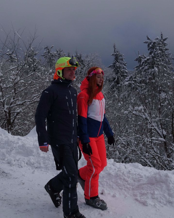 Modro-růžová dámská lyžařská bunda 2117 of Sweden