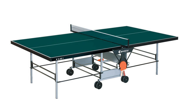 Zelený vnitřní stůl na stolní tenis S3-46i, Sponeta