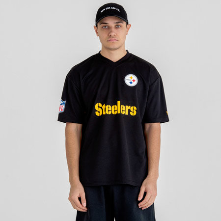 Černé pánské tričko s krátkým rukávem "Pittsburgh Steelers", New Era - velikost S