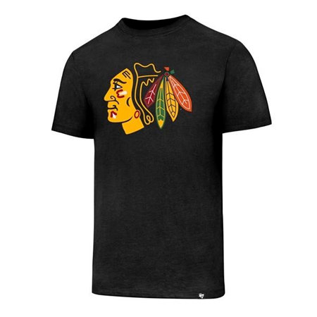Černé pánské tričko s krátkým rukávem "Chicago Blackhawks", 47 Brand