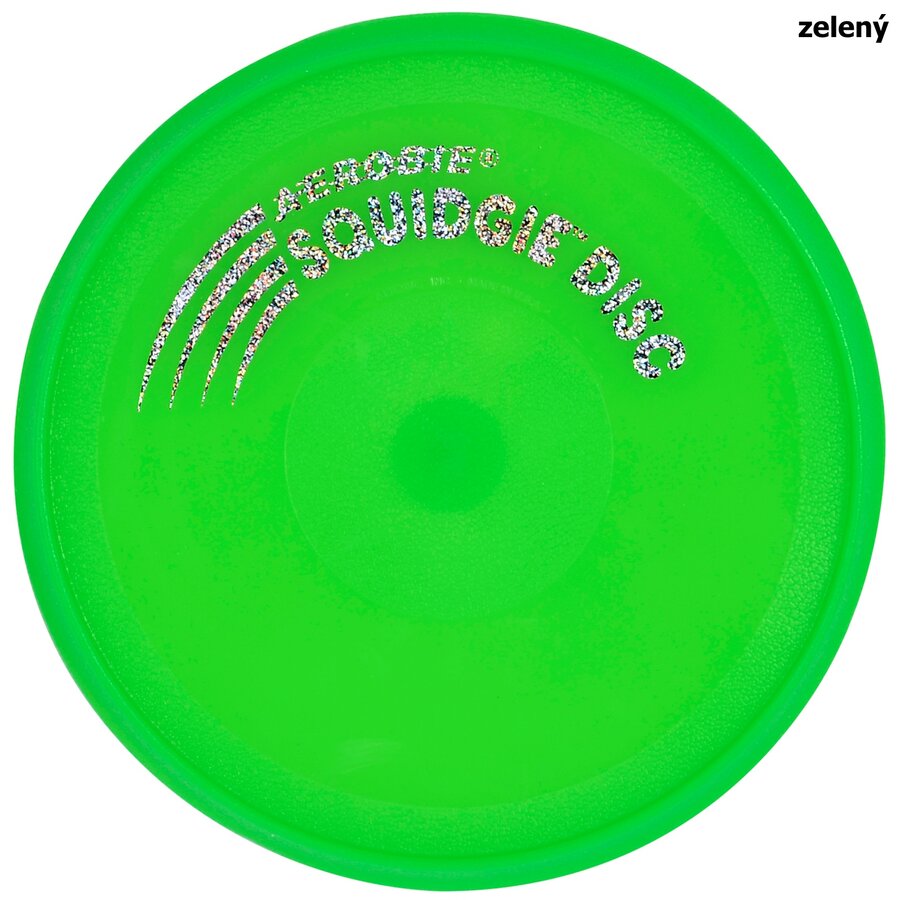Zelené plastové frisbee Aerobie - průměr 20 cm