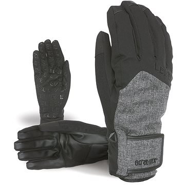 Černo-šedé pánské lyžařské rukavice Level