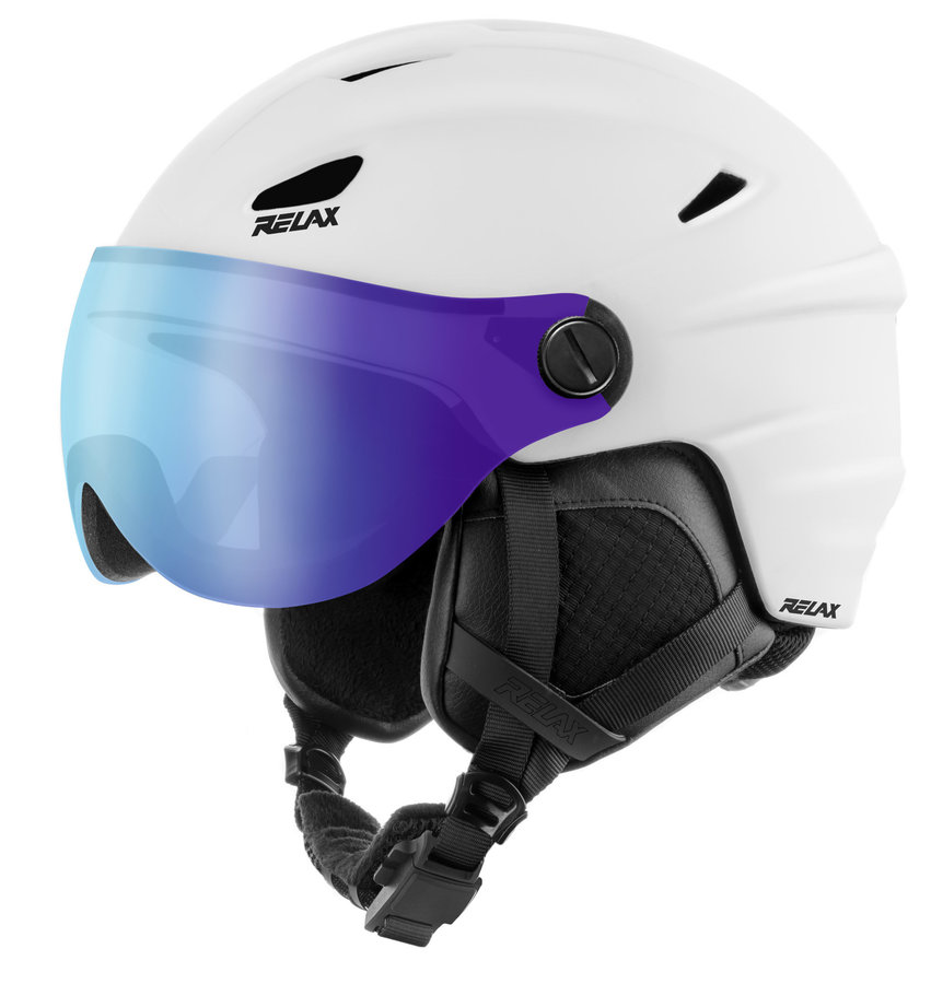 Bílá lyžařská helma Relax