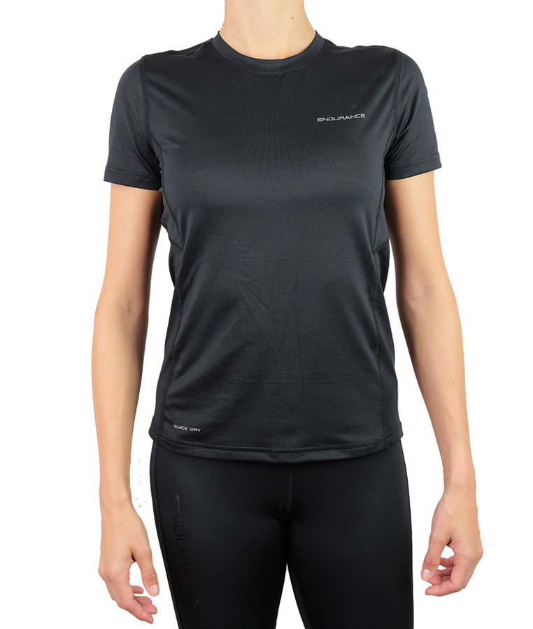 Černé dámské tričko s krátkým rukávem Endurance - velikost 42