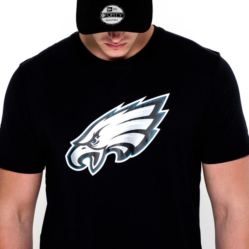 Černé pánské tričko s krátkým rukávem &amp;quot;Philadelphia Eagles&amp;quot;, New Era - velikost XXL