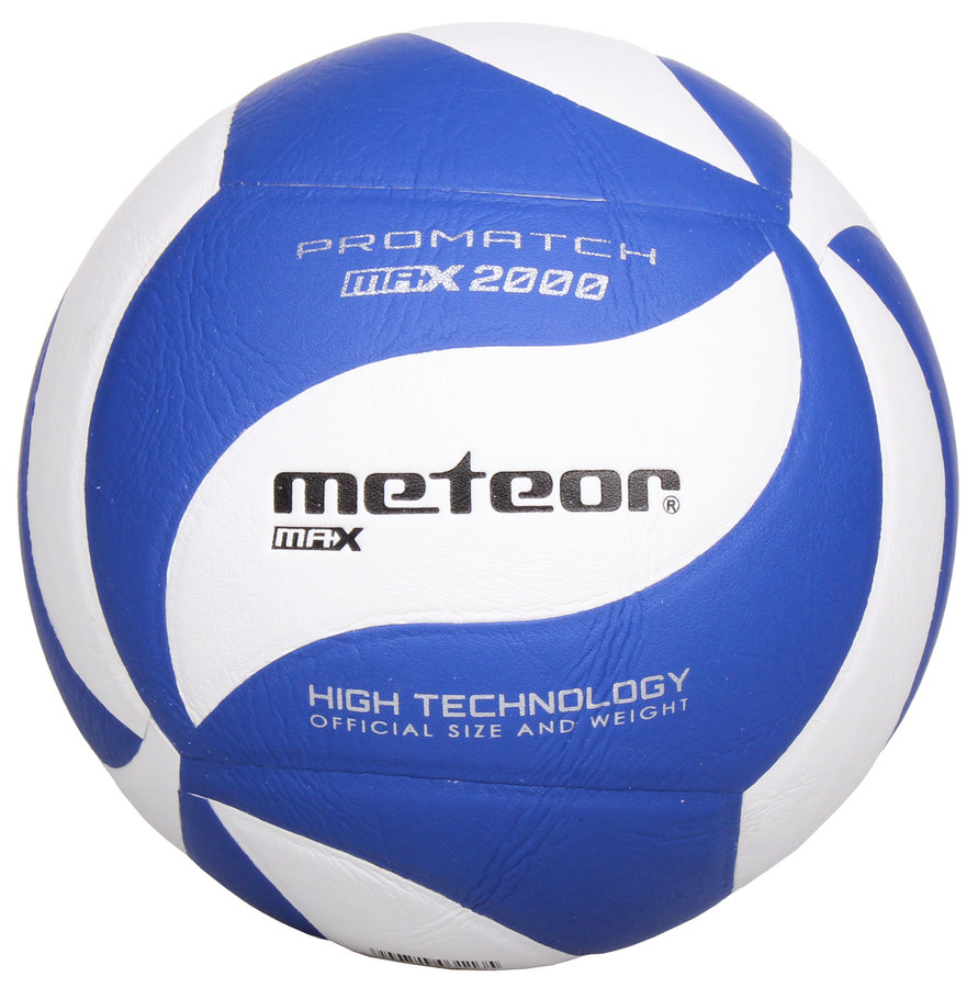 Bílo-modrý volejbalový míč Max 2000, Meteor - velikost 5