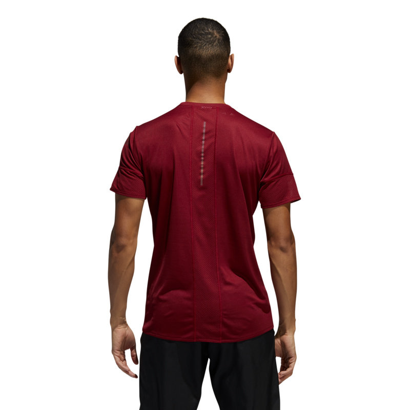 Červené pánské tričko s krátkým rukávem Adidas - velikost XL