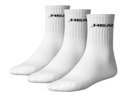 Bílé vysoké pánské tenisové ponožky  Head - velikost 39-42 EU