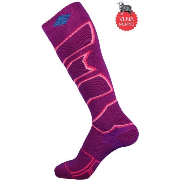 Růžové dámské lyžařské ponožky Columbia
