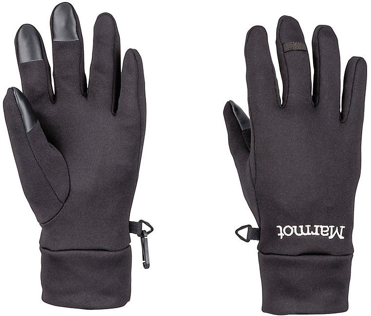 Černé zimní dámské běžecké rukavice Marmot - velikost M