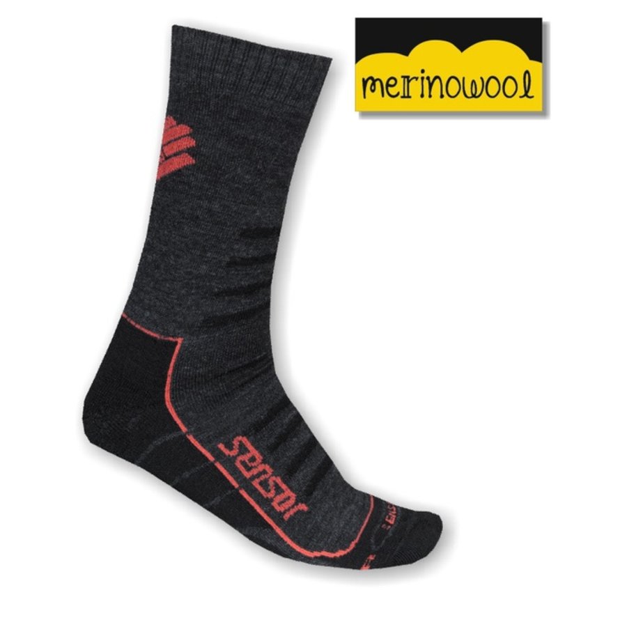 Černé pánské trekové ponožky Hiking, Sensor - velikost 35-38 EU
