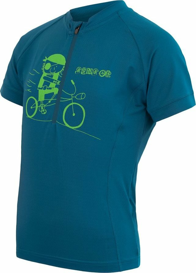 Modrý dětský cyklistický dres Sensor - velikost 120