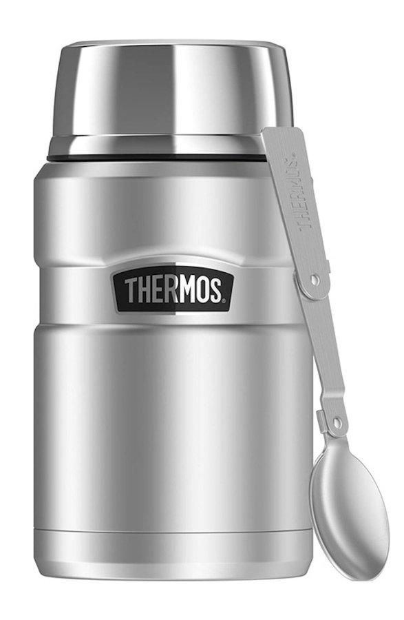 Stříbrná termoska na jídlo Thermos - objem 0,71 l