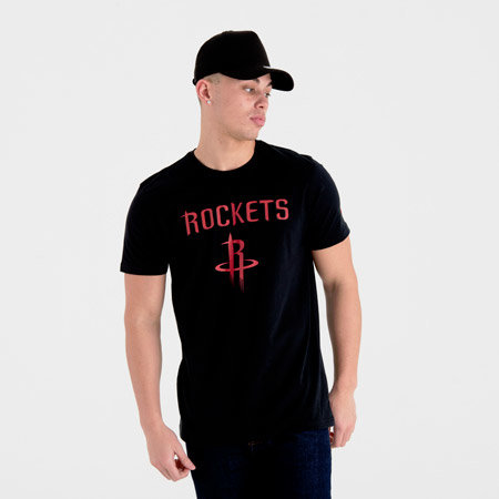 Černé pánské tričko s krátkým rukávem "Houston Rockets", New Era