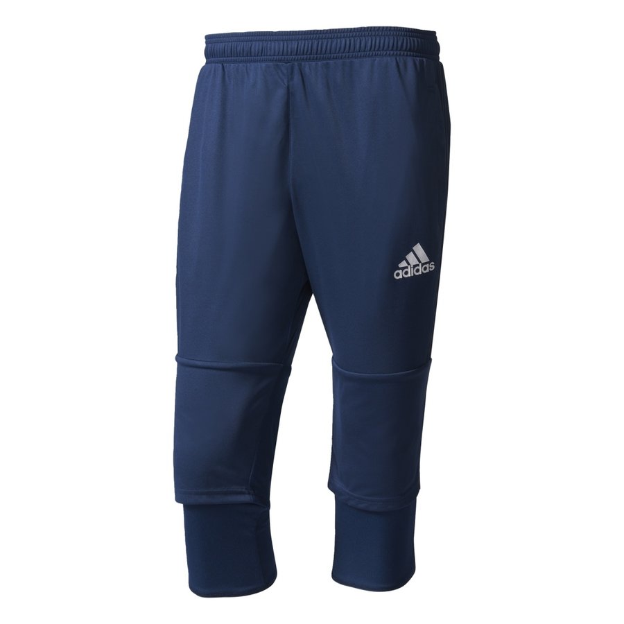 Modré pánské fotbalové kalhoty Adidas - velikost S