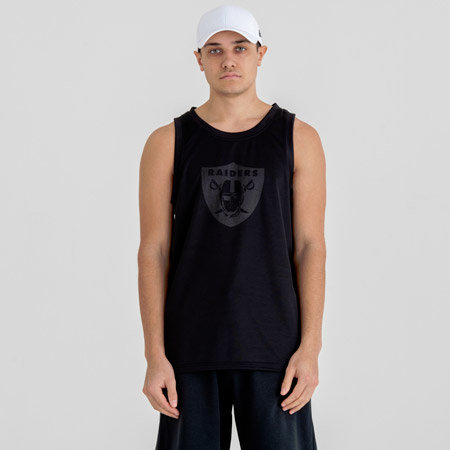 Černé pánské tričko bez rukávů "Oakland Raiders", New Era - velikost M