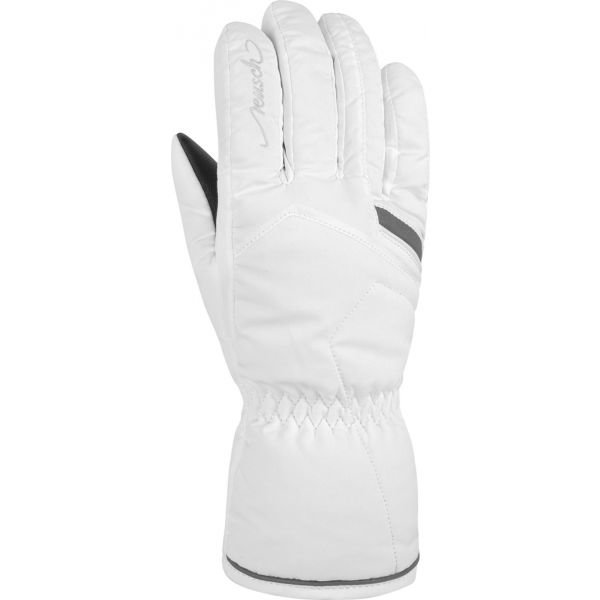 Bílé dámské lyžařské rukavice Reusch