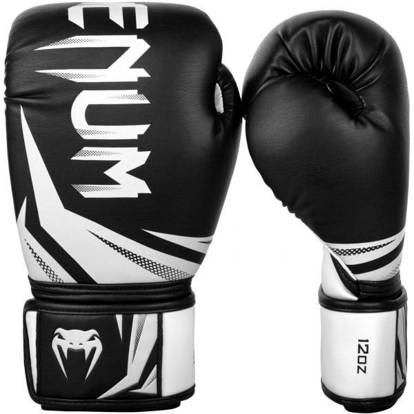 Bílo-černé boxerské rukavice Venum - velikost 14 oz