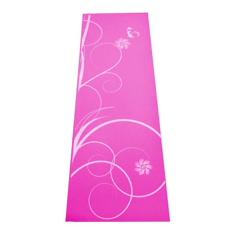 Růžová podložka na cvičení Yoga Matte, Spartan - tloušťka 0,4 cm