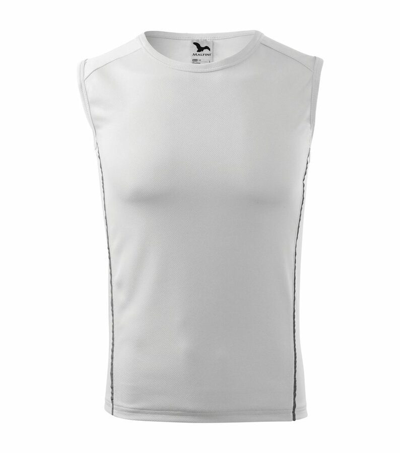 Bílé pánské tričko bez rukávů Adler - velikost S