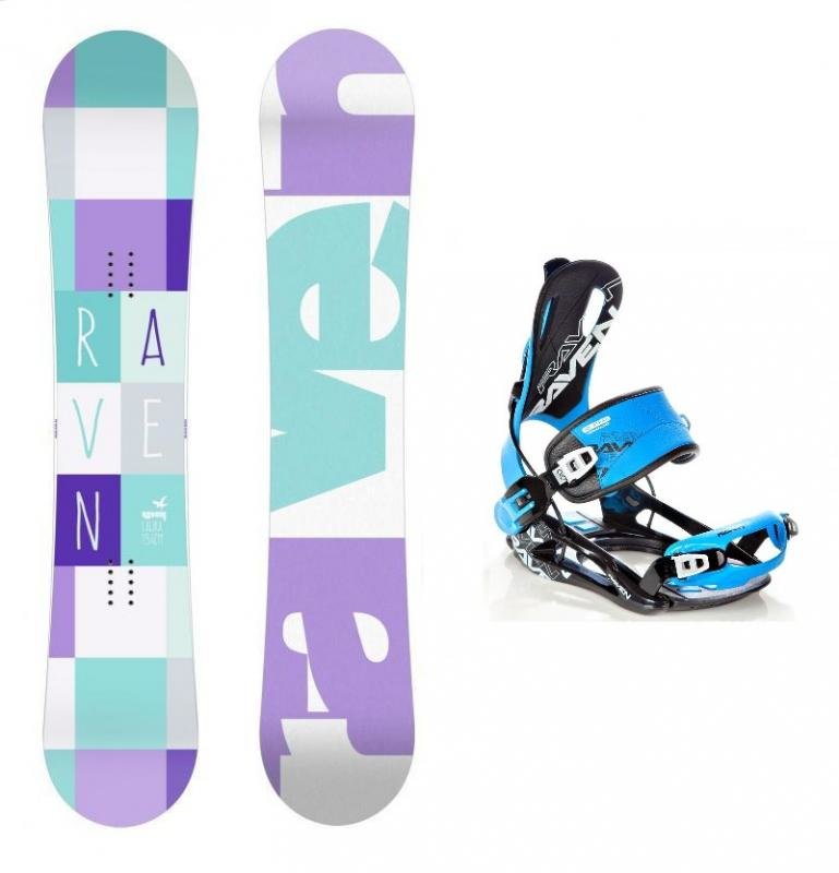 Snowboard s vázáním Raven - délka 148 cm