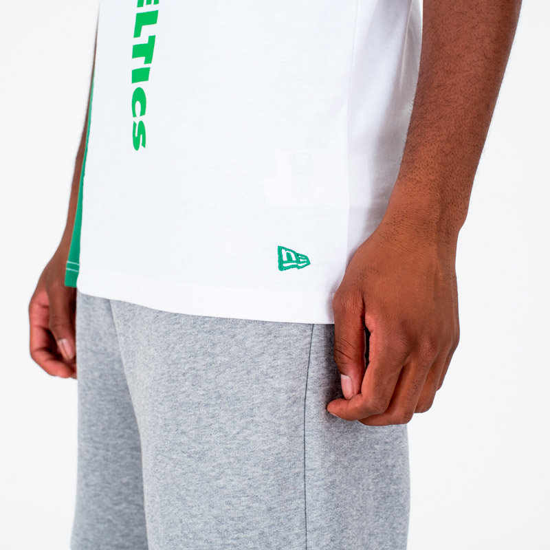 Bílo-zelené pánské tričko bez rukávů &amp;quot;Boston Celtics&amp;quot;, New Era - velikost M