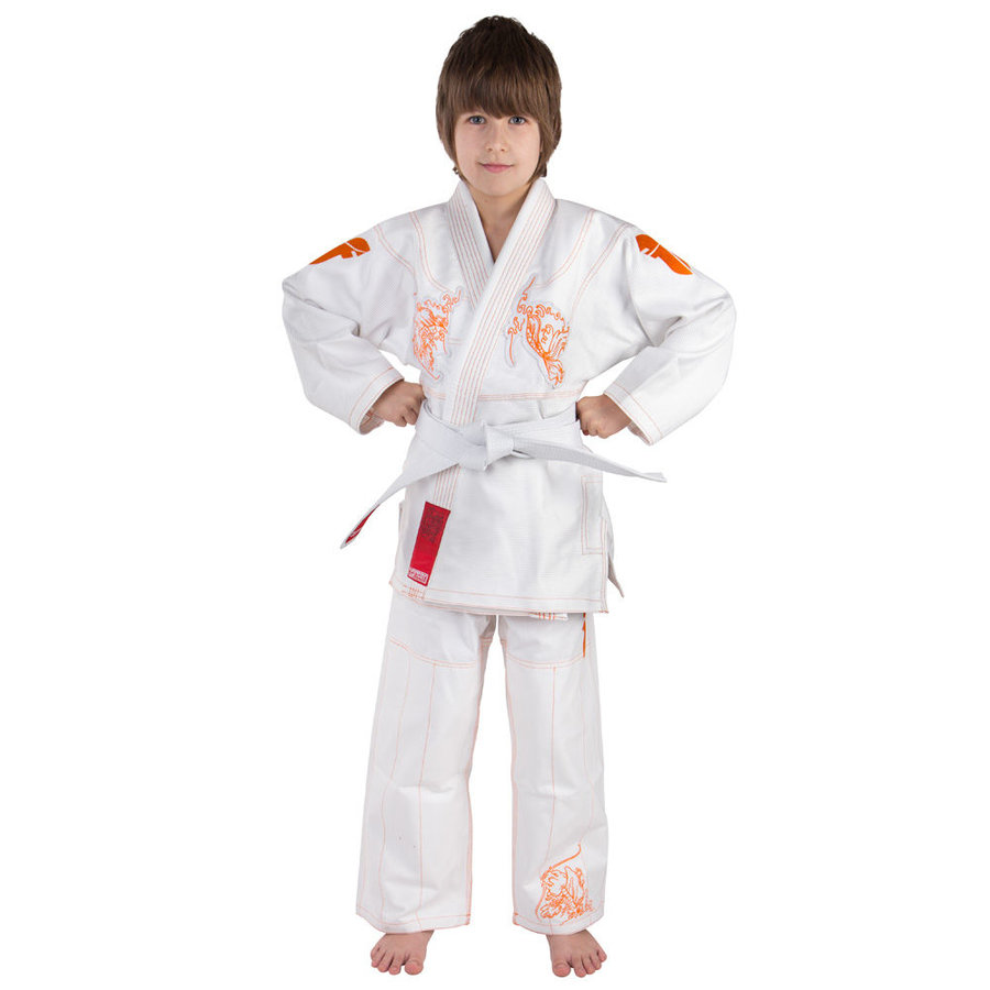 Bílé kimono na jiu-jitsu Fighter