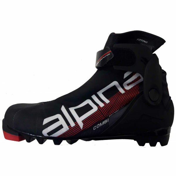 Černo-červené boty na běžky Alpina - velikost 37 EU