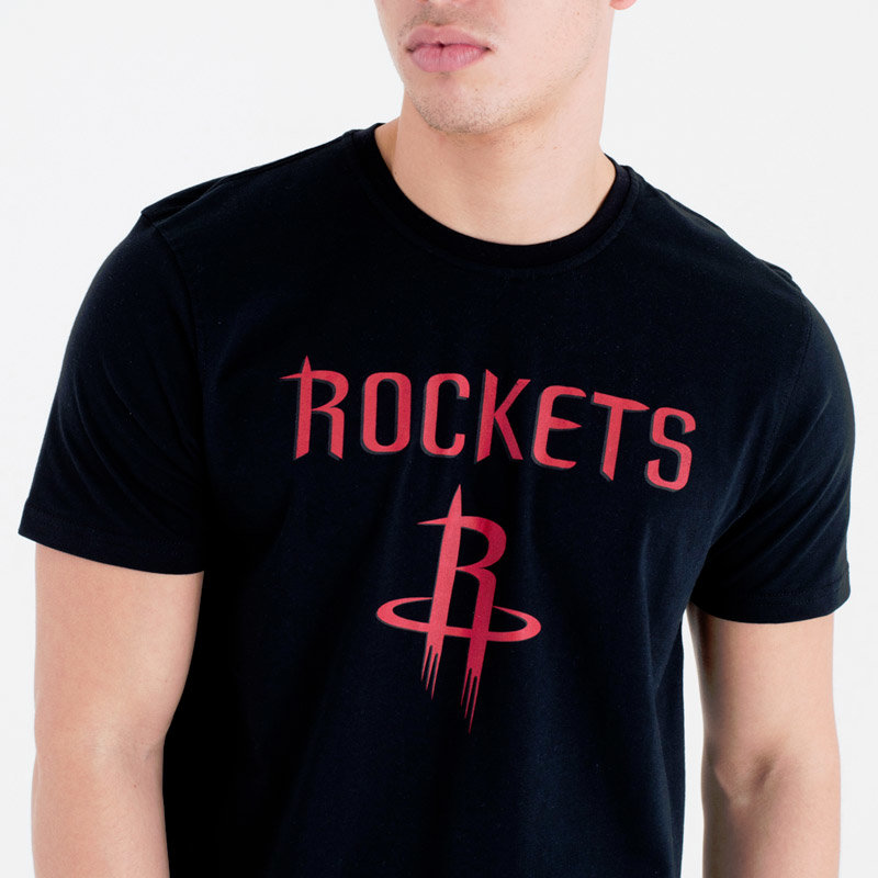 Černé pánské tričko s krátkým rukávem &amp;quot;Houston Rockets&amp;quot;, New Era - velikost M