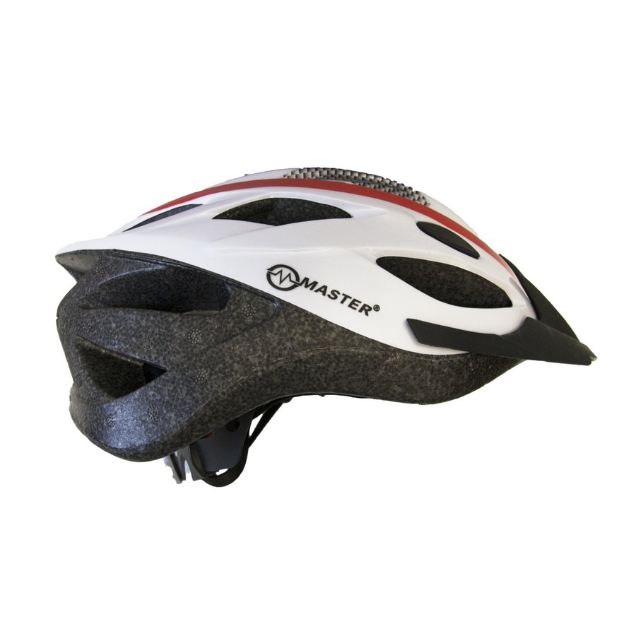 Bílo-červená cyklistická helma Force - velikost 58-61 cm