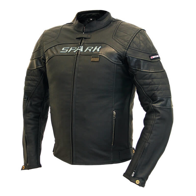 Černá pánská motorkářská bunda Dark, Spark - velikost S