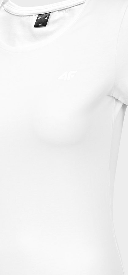 Bílé dámské tričko s krátkým rukávem 4F
