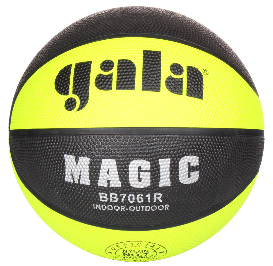 Bílý basketbalový míč Magic, Gala - velikost 7