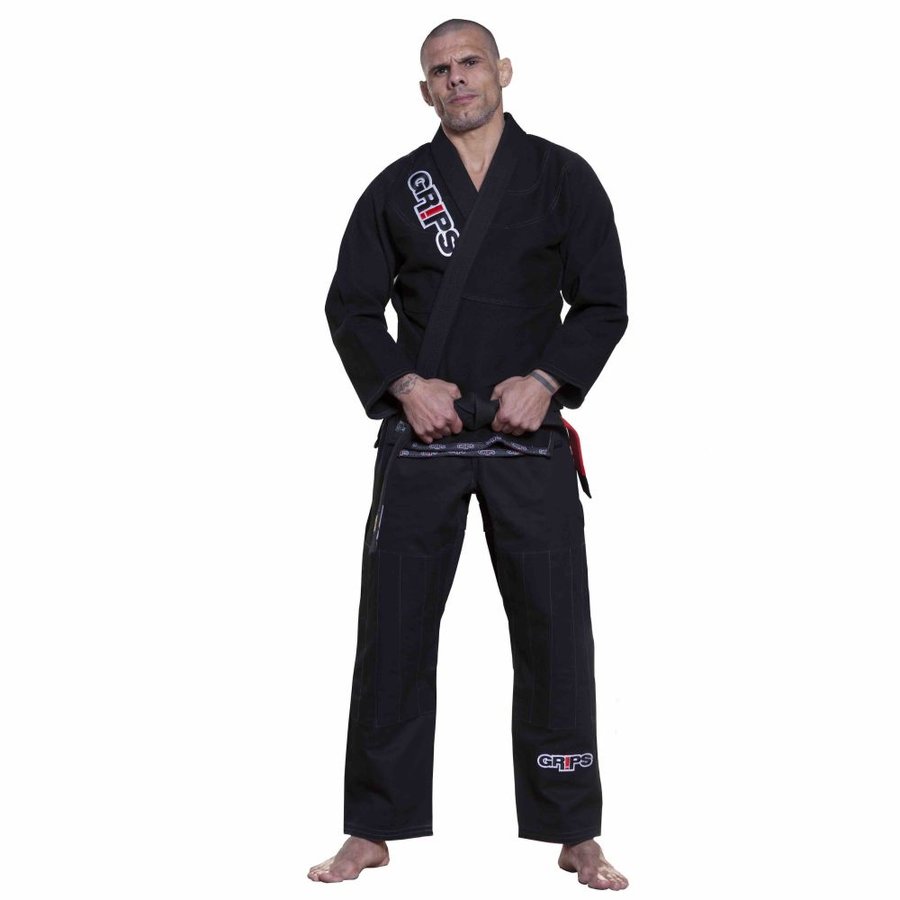 Černé kimono na jiu-jitsu Grips