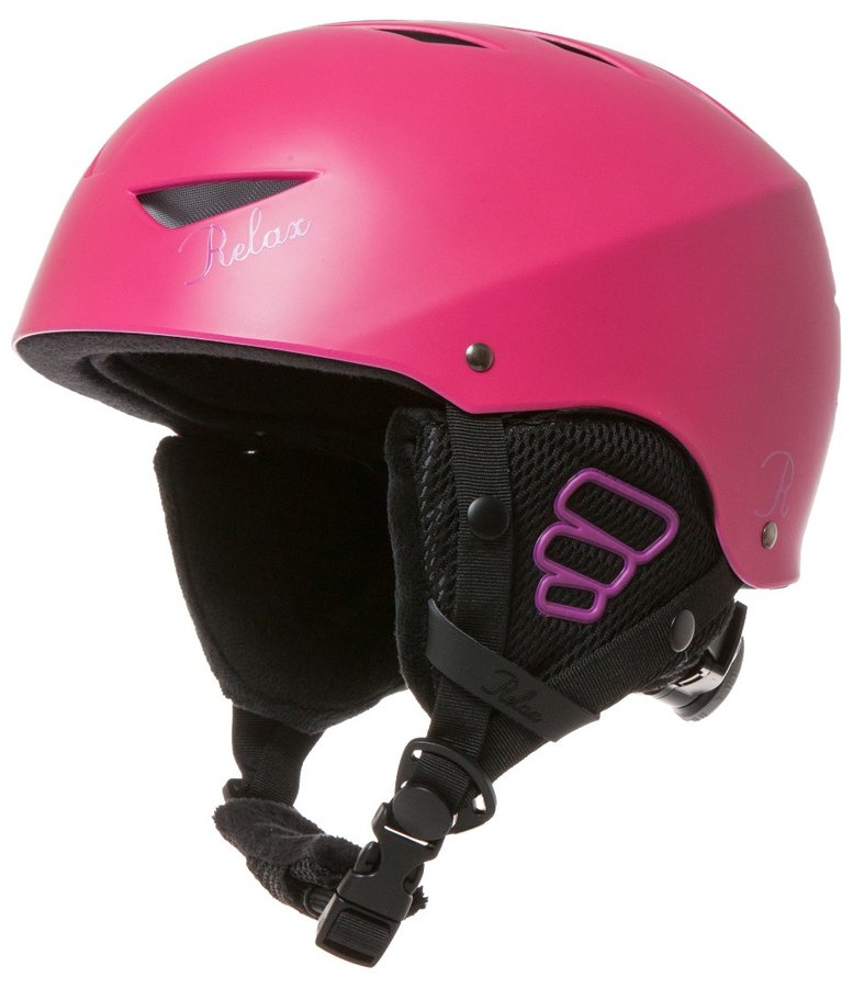 Růžová dámská lyžařská helma Relax - velikost L