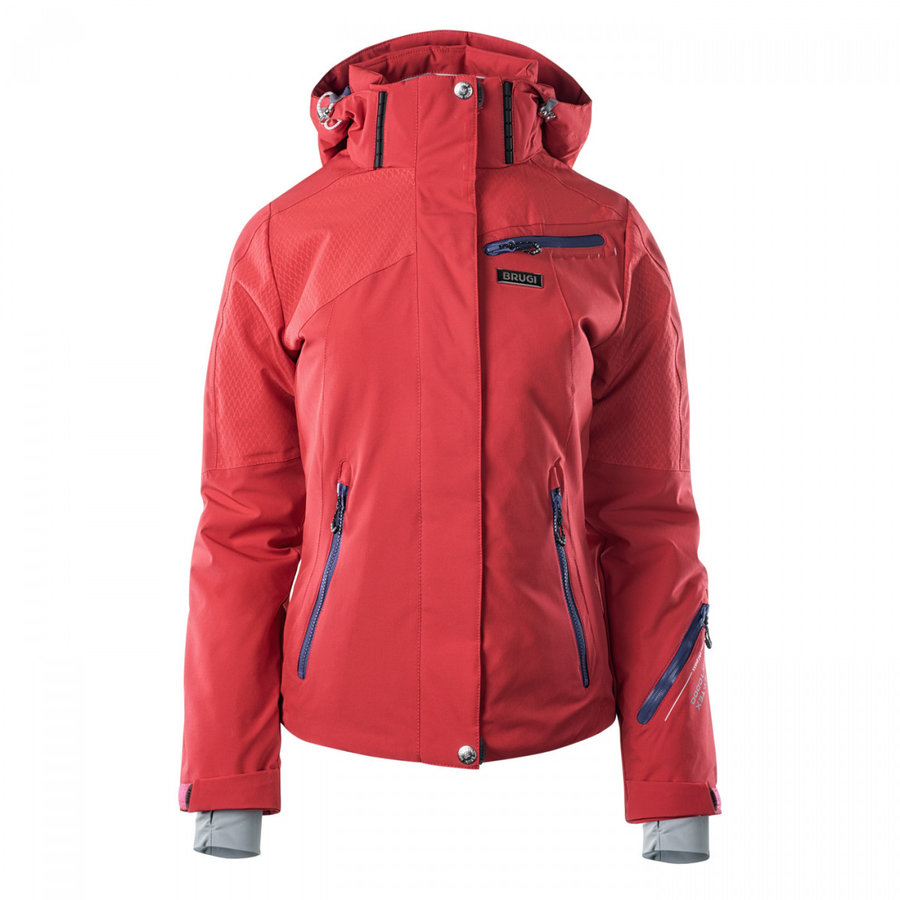Červená dámská lyžařská bunda Brugi - velikost S