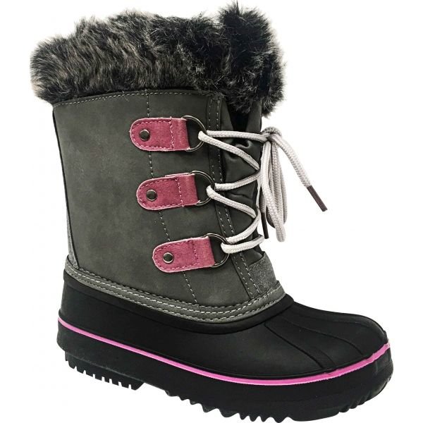 Černo-šedé dívčí zimní boty CEDAR, Lewro - velikost 32 EU