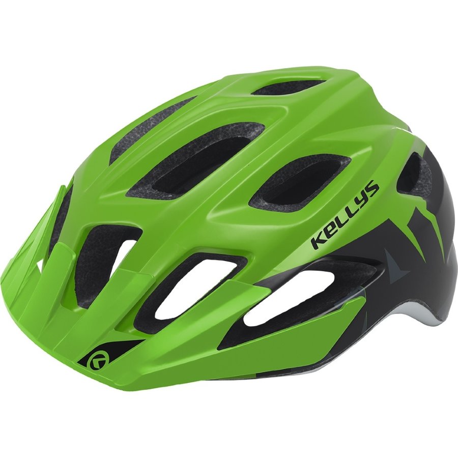 Zelená cyklistická helma Rave, Kellys - velikost 55-61 cm
