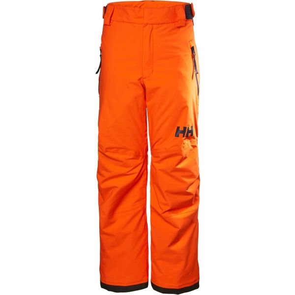 Oranžové dětské lyžařské kalhoty Helly Hansen - velikost 8