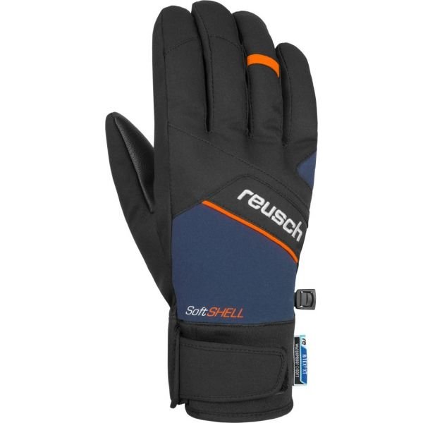Černo-modré lyžařské rukavice Reusch