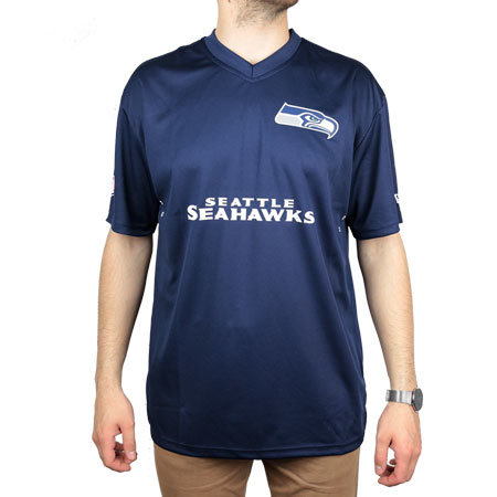 Modré pánské tričko s krátkým rukávem "Seattle Seahawks", New Era - velikost XL