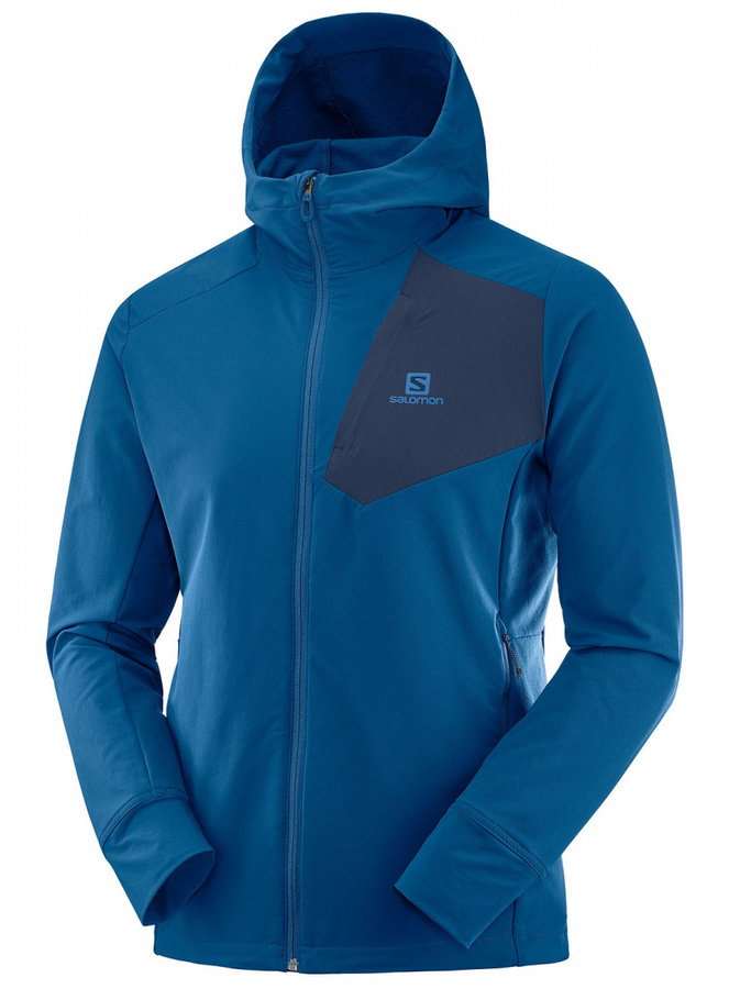 Modrá softshellová pánská bunda Salomon - velikost XXL